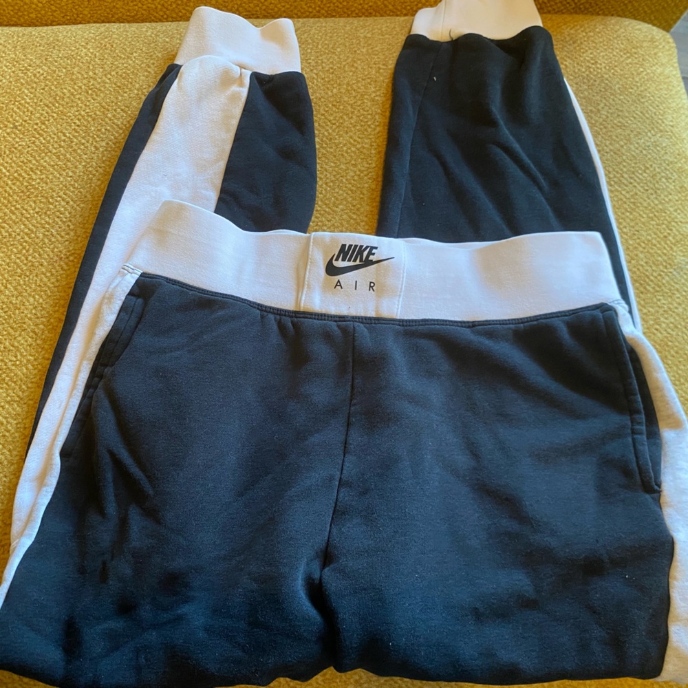 Nike Black and White Sweatpants